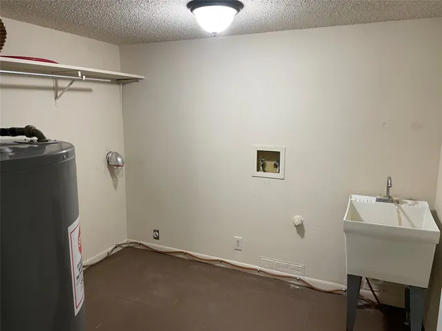 a room with a table and chairs