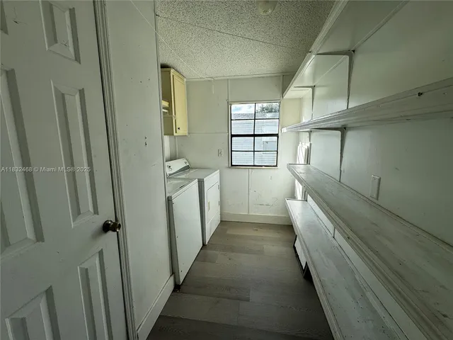 a hallway with windows