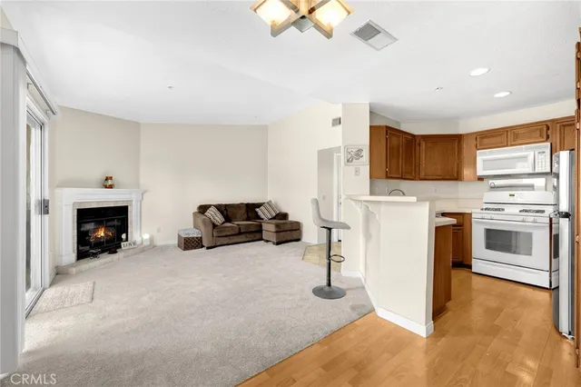a view of a livingroom with a window