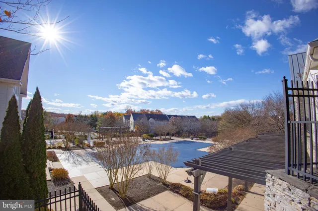 a view of a terrace with skyline