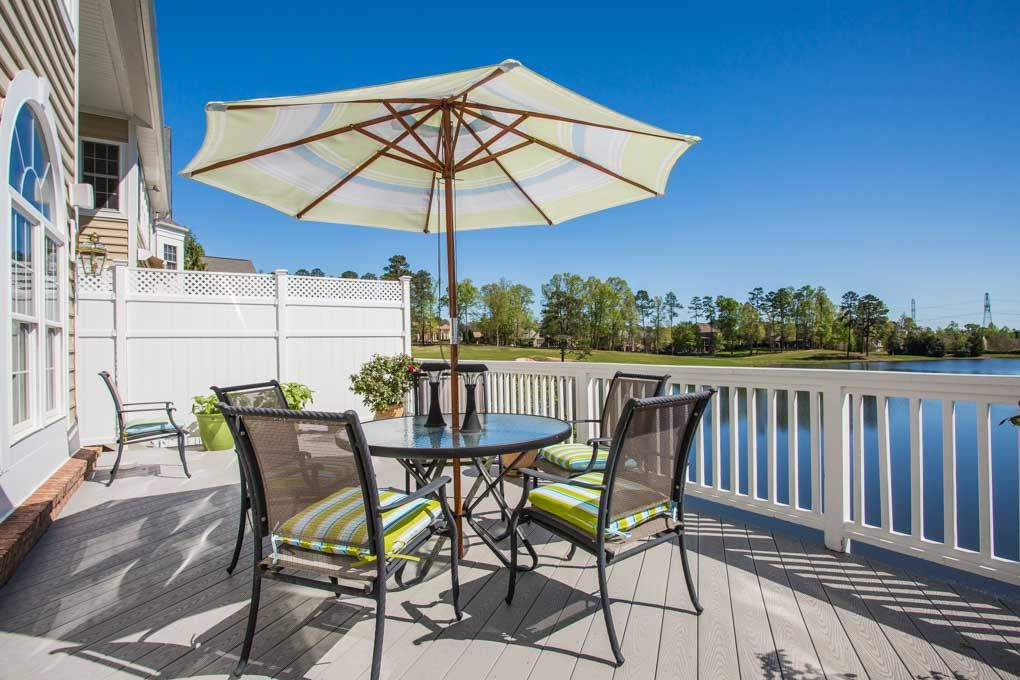 12611 Bellstone Lane Raleigh, NC 27614 - Photo 4 of 30 View from the Deck that is off the Family Room and Kitchen