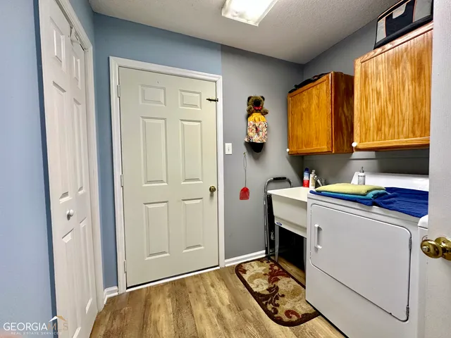 a room with storage and utility