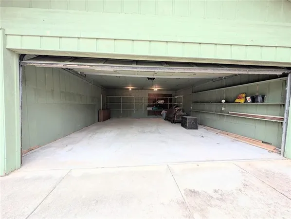 a view of car garage