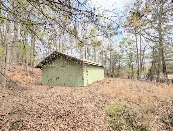 a view of a lake with a mountain