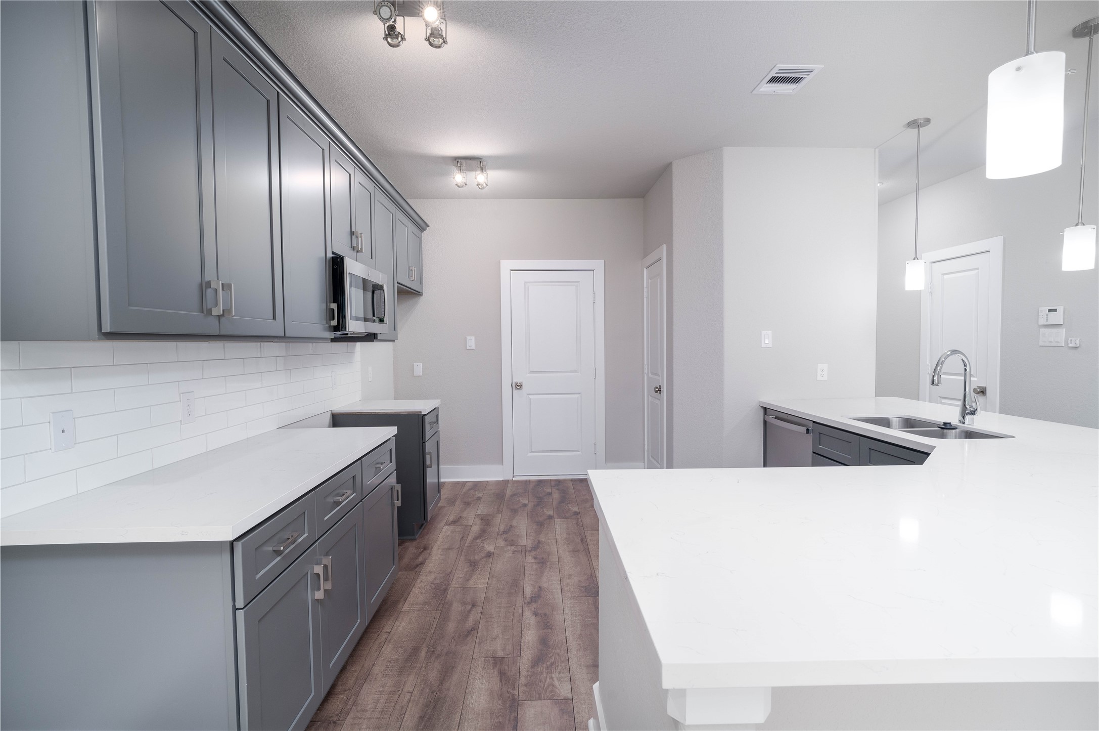 4401 Alvin Street, Unit A Houston, TX 77051 - Photo 2 of 12 Large pristine kitchen comes equipped with a stove, microwave and dishwasher. Refrigerator is negotiable