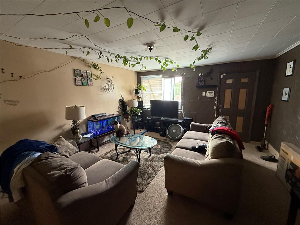 117 Charles Street Pittsburgh, PA 15210 - Photo 4 of 17 a living room with furniture and a chandelier