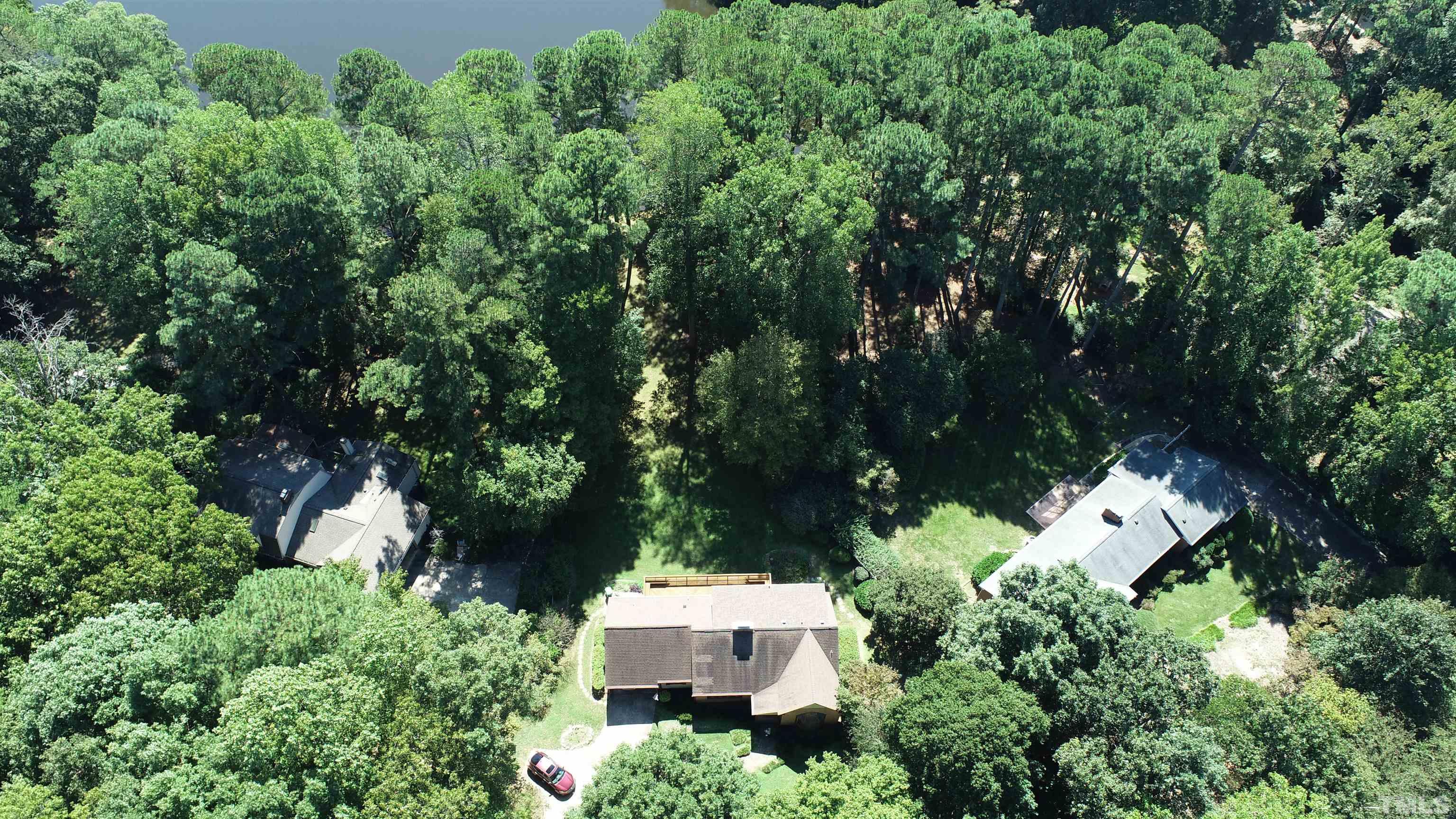 9005 Oneal Road Raleigh, NC 27613 - Photo 12 of 24 an aerial view of a house with a yard