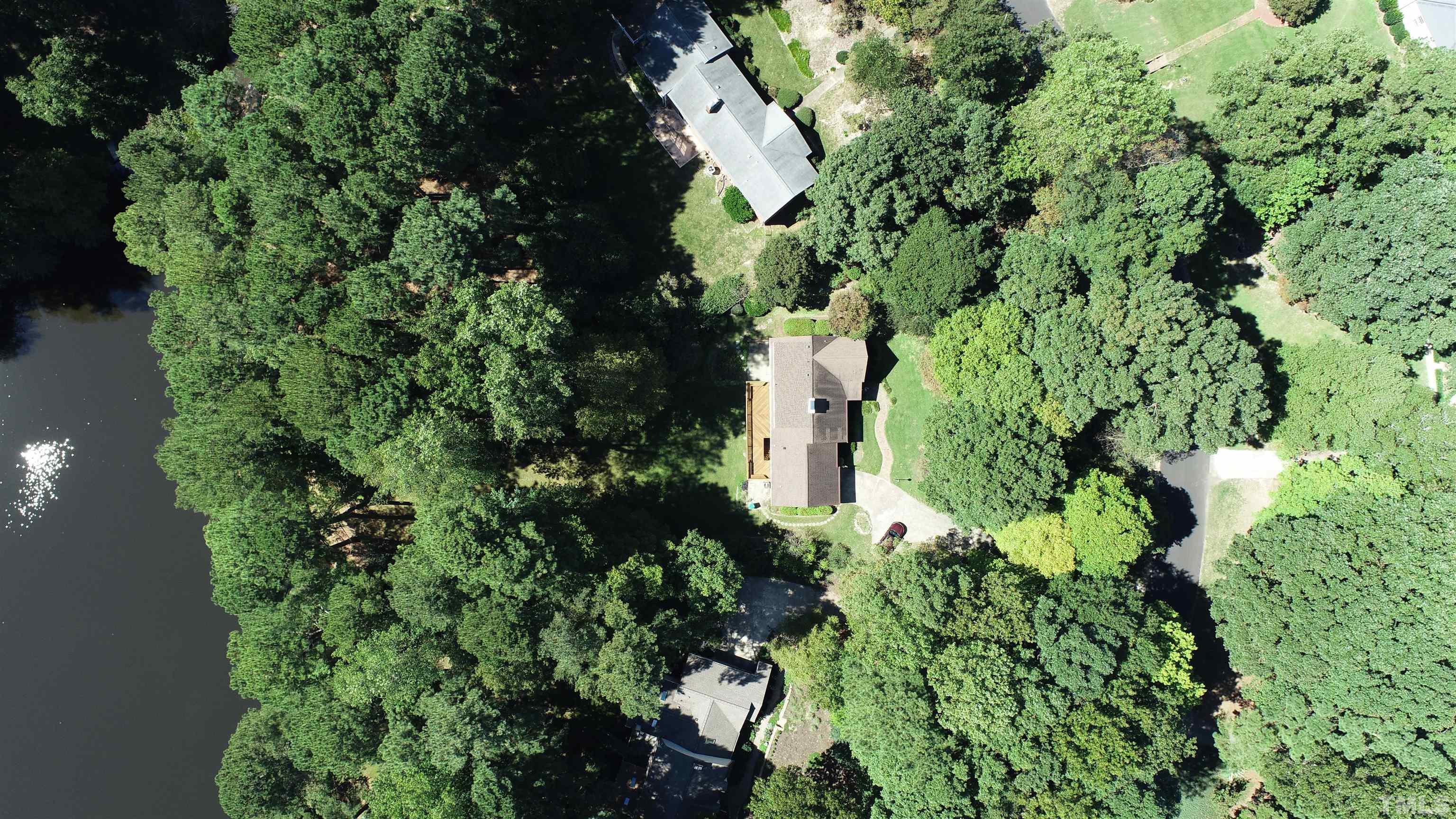 9005 Oneal Road Raleigh, NC 27613 - Photo 10 of 24 an aerial view of a house with a yard and outdoor space