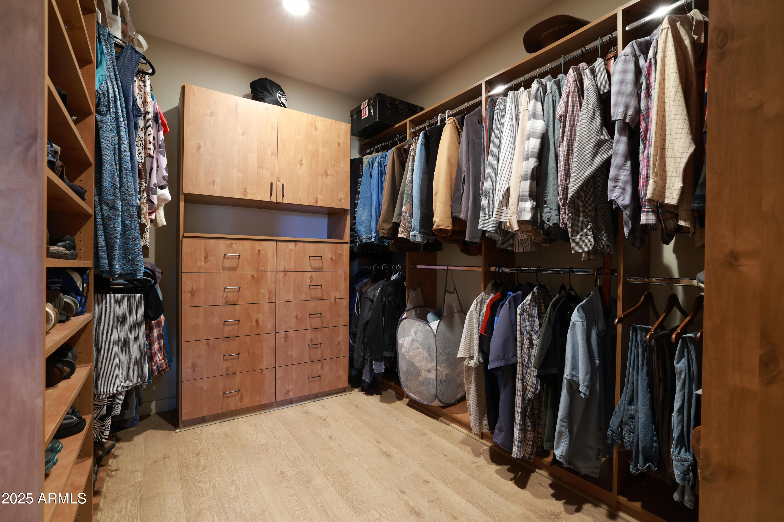 12800 West Arivaca Road Amado, AZ 85645 - Photo 21 of 48 a view of walk in closet with clothes and shoes