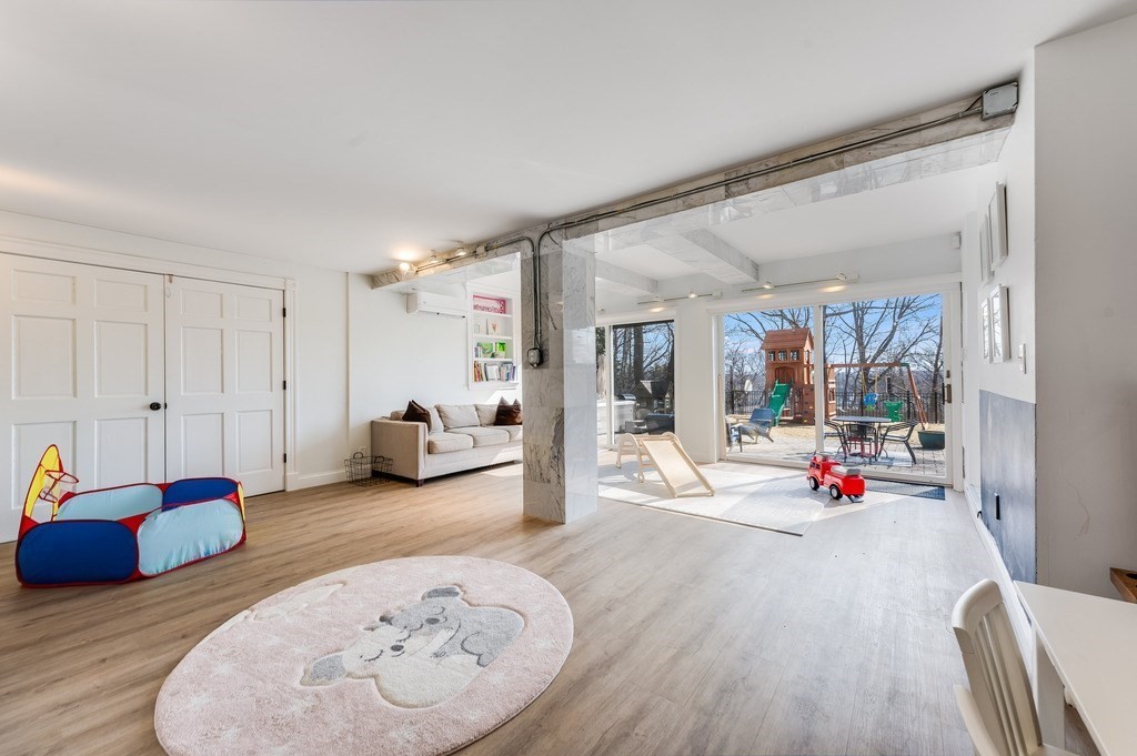 21 Arborough Road Boston, MA 02131 - Photo 29 of 40 a living room with furniture and a wooden floor
