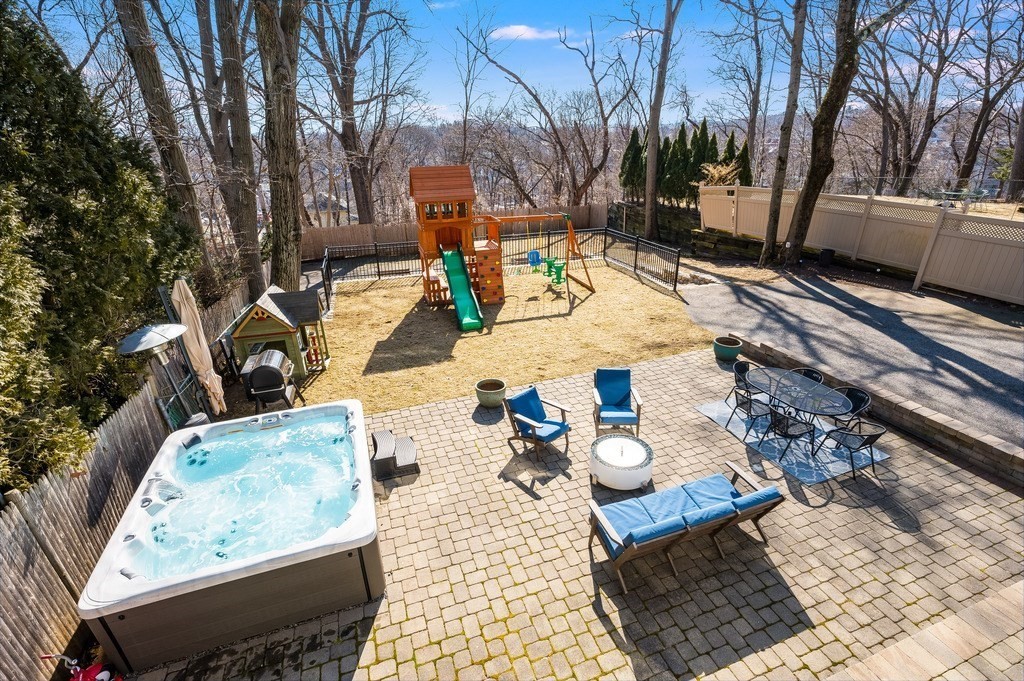 21 Arborough Road Boston, MA 02131 - Photo 37 of 40 a view of a back yard of the house