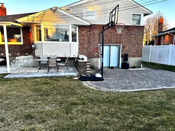 a view of a house with a patio