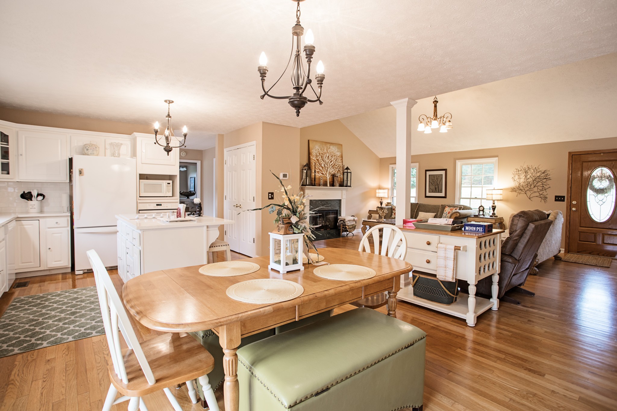 2682 Woods Road Springfield, TN 37172 - Photo 12 of 29 a view of a dining room with furniture and a chandelier
