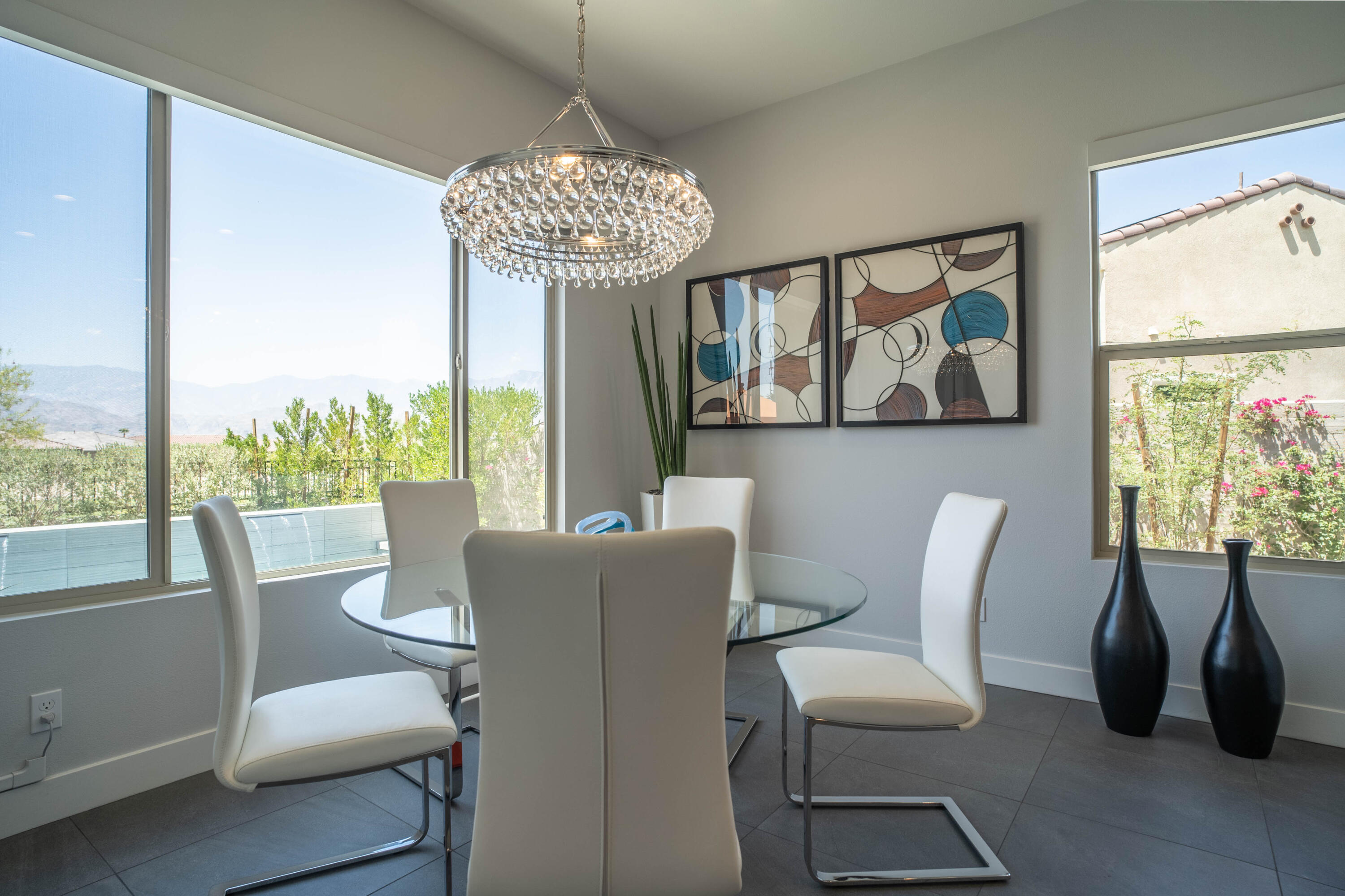 90 Cabernet Rancho Mirage, CA 92270 - Photo 27 of 83 a view of a dining room with furniture window and outside view