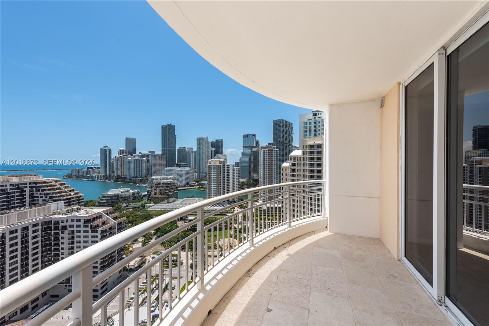 848 Brickell Key Drive, Unit 2703 Miami, FL 33131 - Photo 2 of 30 a view of balcony with city view