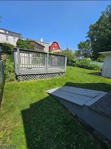 a view of a garden with a small yard