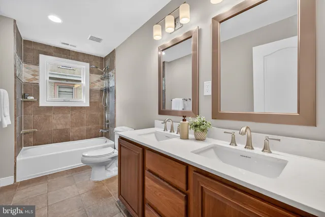 a bathroom with a toilet a sink and a mirror