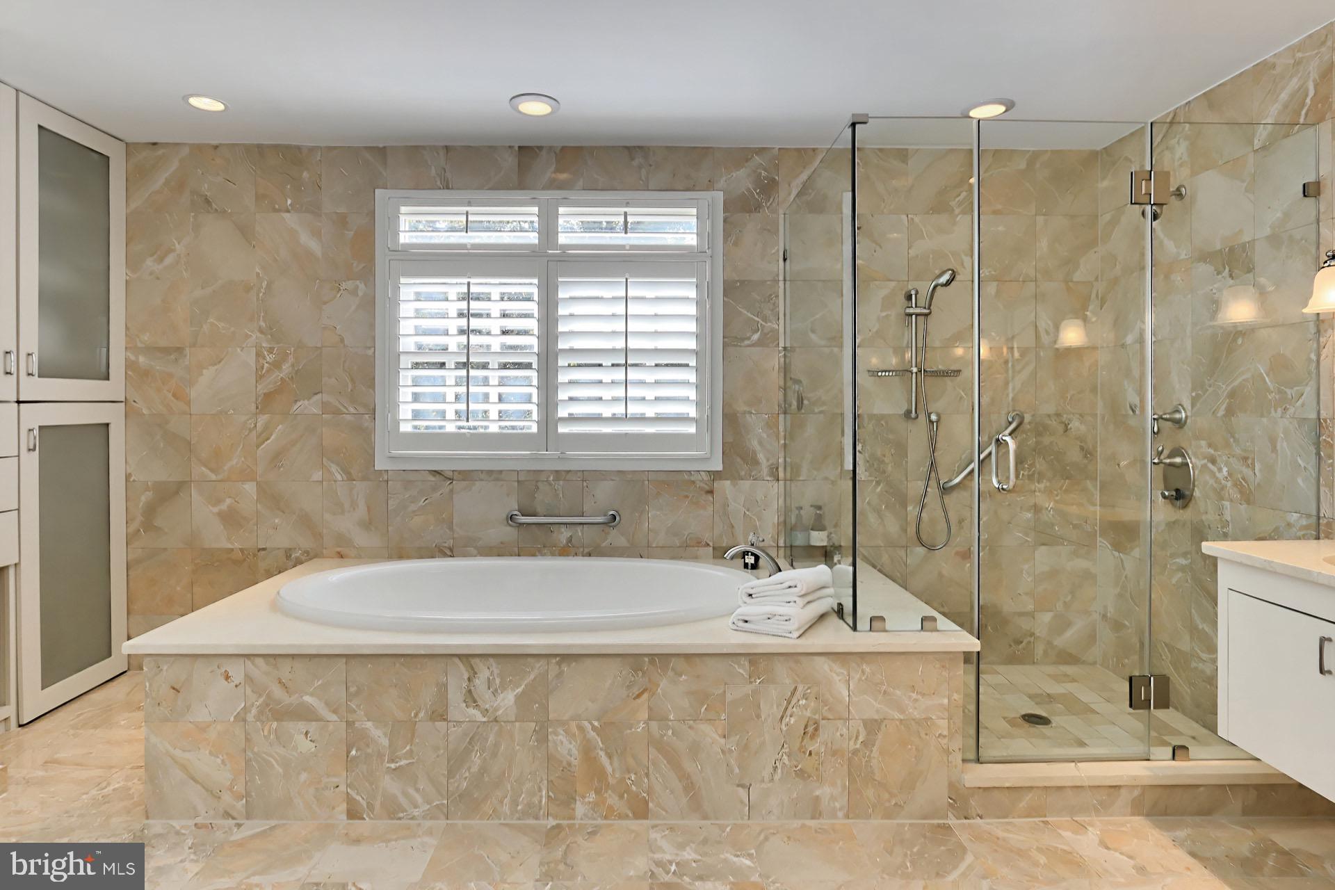 2001 South Arlington Ridge Road Arlington, VA 22202 - Photo 39 of 96 Bath with soaking tub and shower