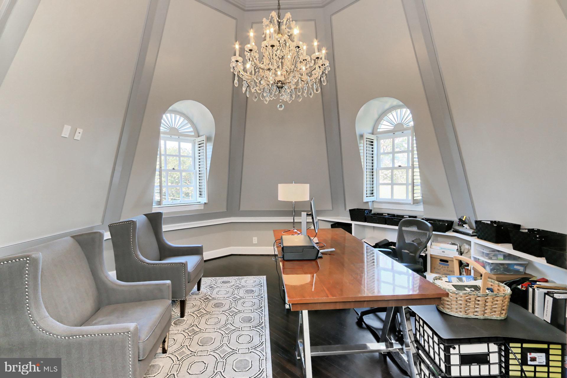 2001 South Arlington Ridge Road Arlington, VA 22202 - Photo 67 of 96 Fantastic home office with stunning round feature