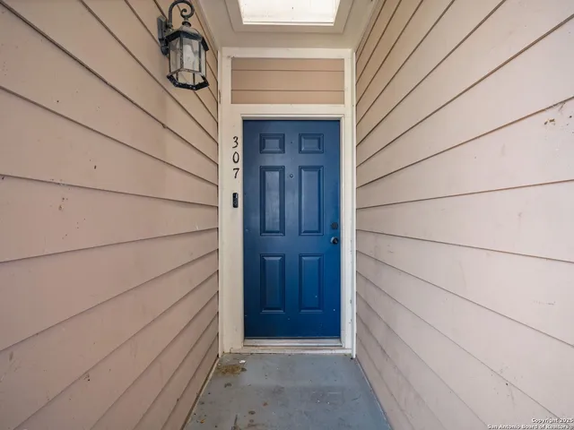 a view of front door