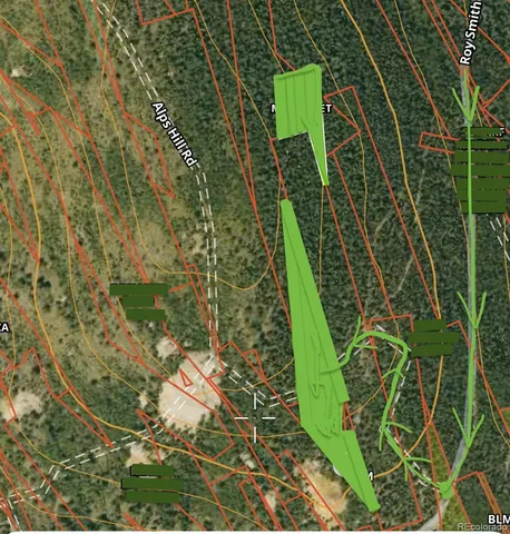 a green field with lots of trees