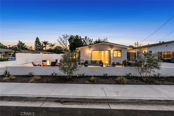 a front view of a house