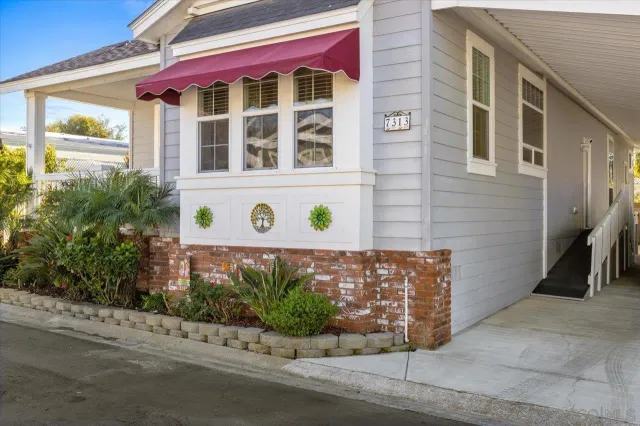 a view of a pathway with a building