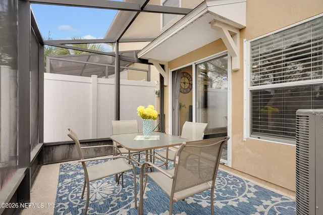 a outdoor space view with a sitting space