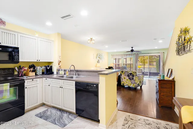 a kitchen with lots of counter top space