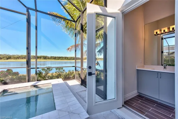 a view of balcony with workspace