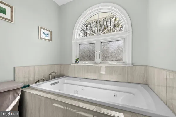 a bathroom with a shower curtain
