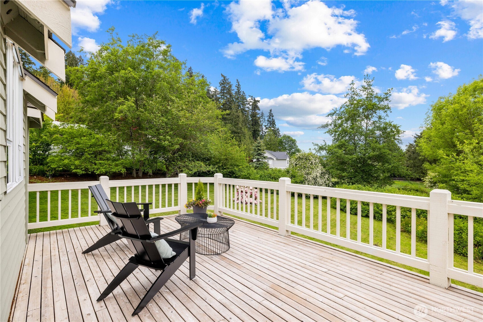 8484 Northeast County Park Road Bainbridge Island, WA 98110 - Photo 4 of 35 a view of balcony with furniture