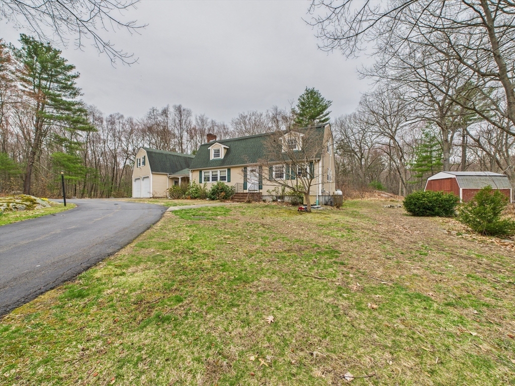 215 Stoney Lea Road Dedham, MA 02026 - Photo 25 of 27 a view of a yard with plants and trees
