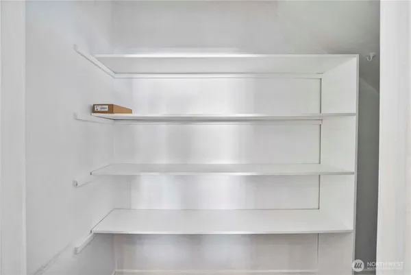 a view of a garage room