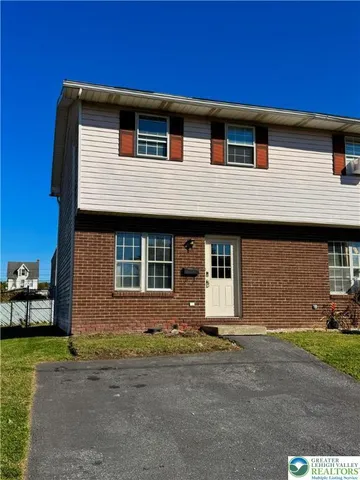 a front view of a house