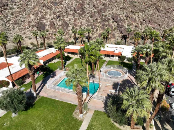 an aerial view of a