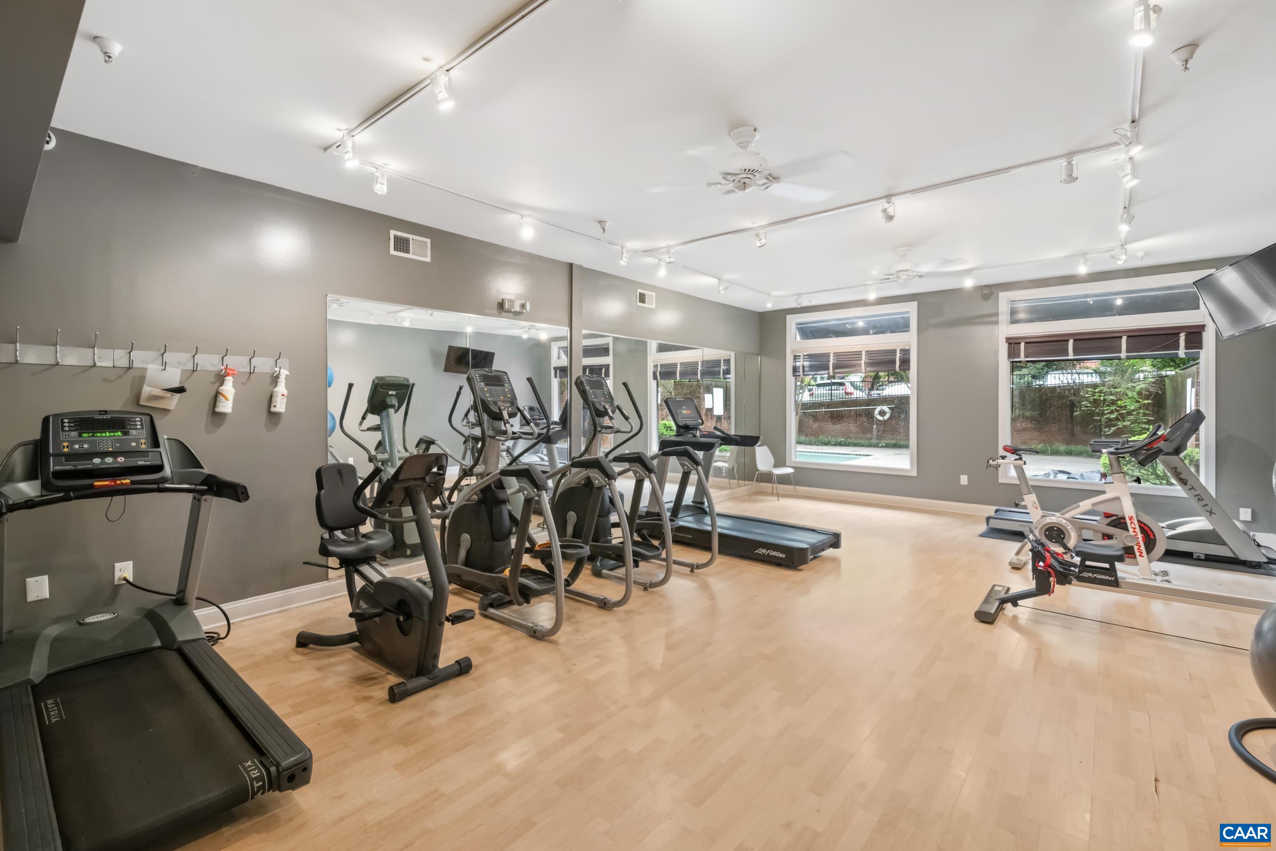 760 Walker Square, Unit 4B Charlottesville, VA 22903 - Photo 35 of 40 a view of a room with gym equipment