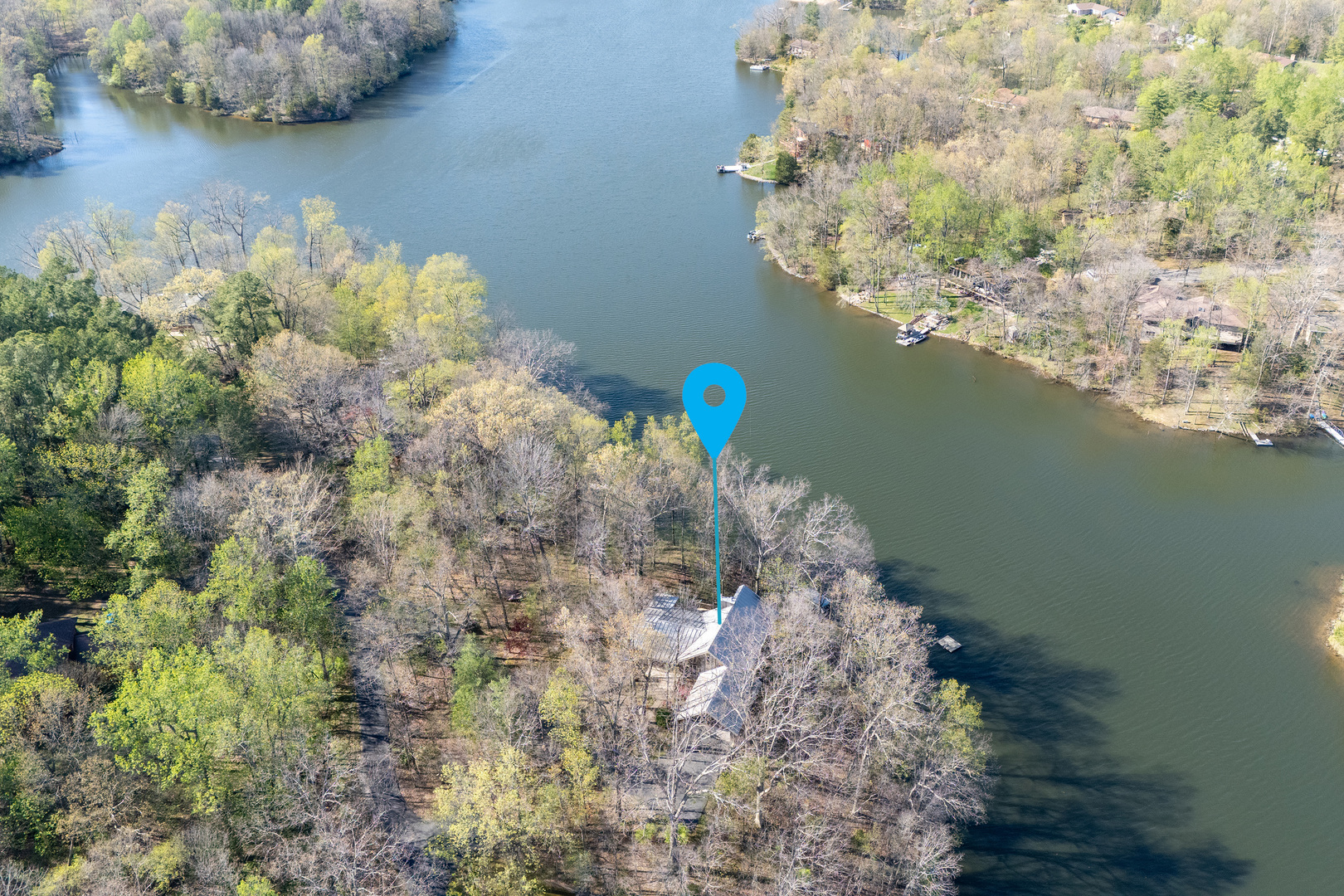 5 Lake Shore Court Carbondale, IL 62902 - Photo 6 of 50 a view of a lake with a mountain