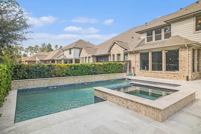 a view of a house with pool