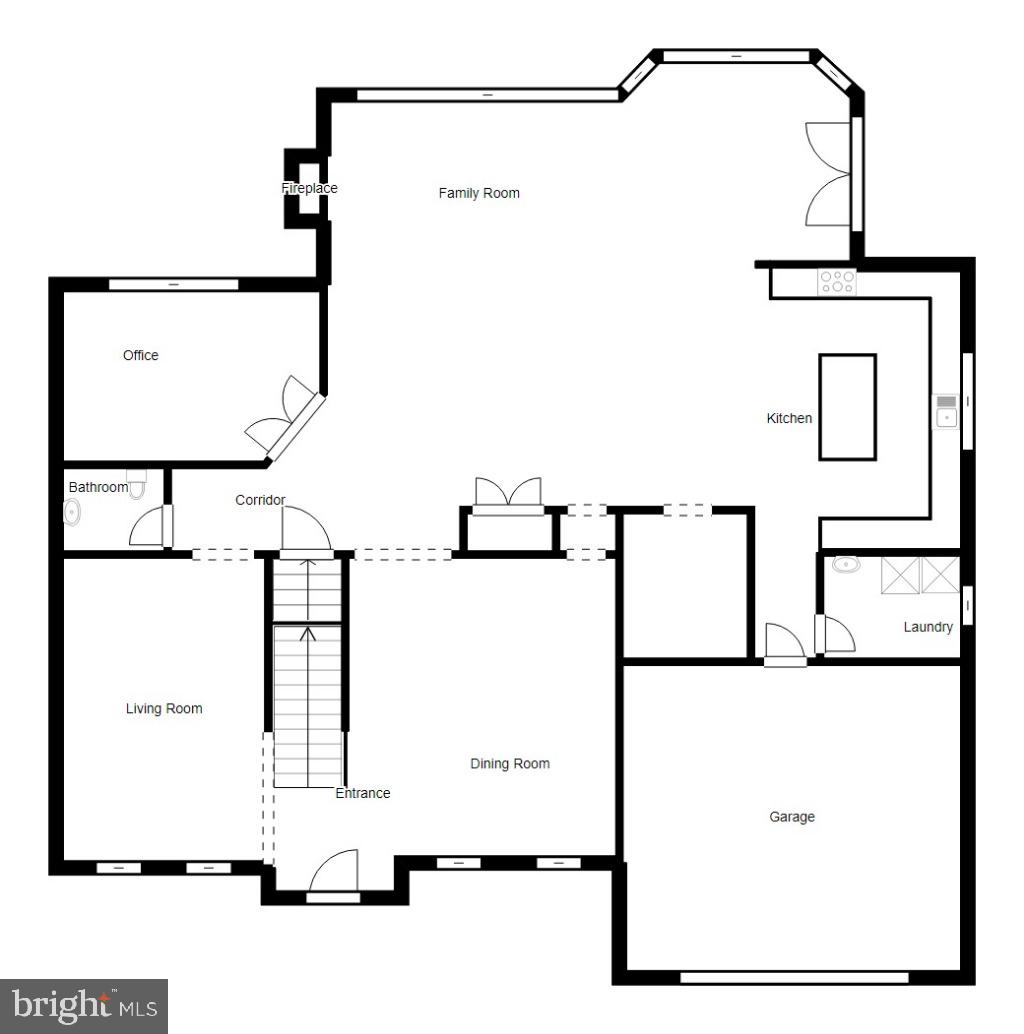 8585 Sinclair Mill Road Manassas, VA 20112 - Photo 36 of 38 Main level floorplan