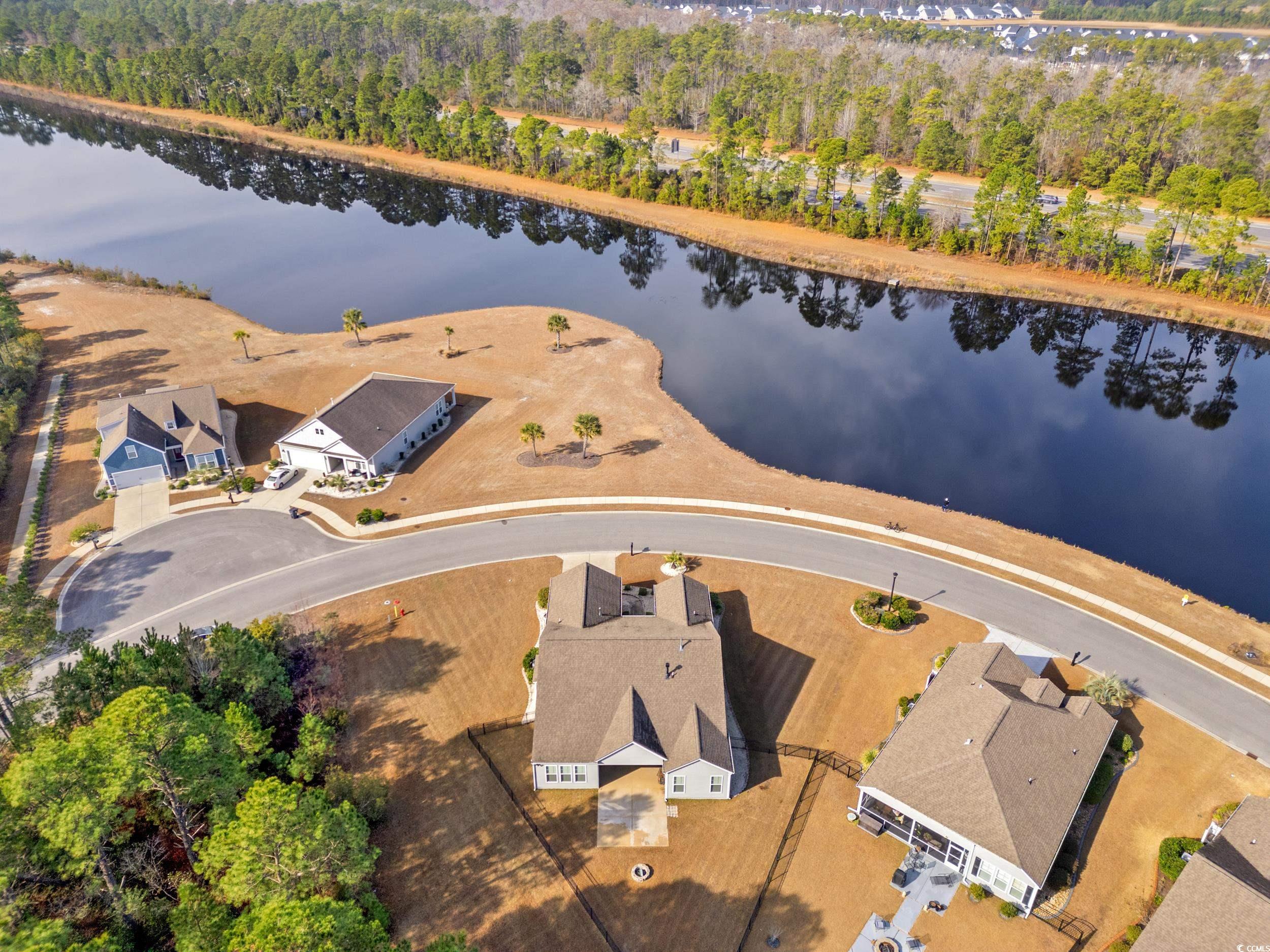 126 Viareggio Road Myrtle Beach, SC 29579 - Photo 32 of 40 Aerial view of a large body of water
