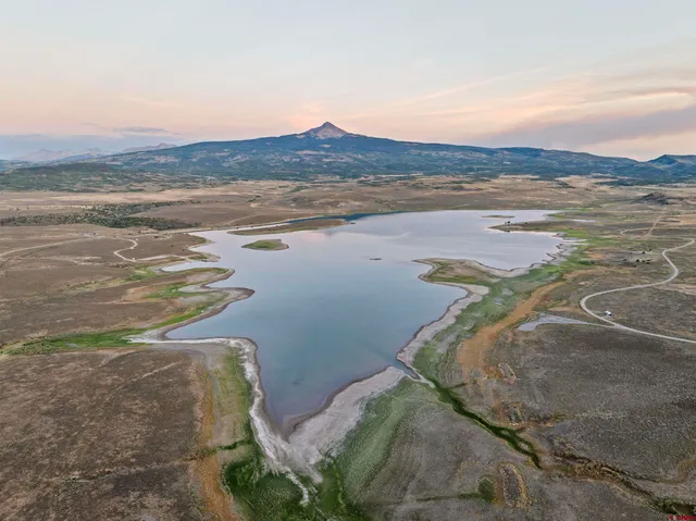 a view of an ocean and beach