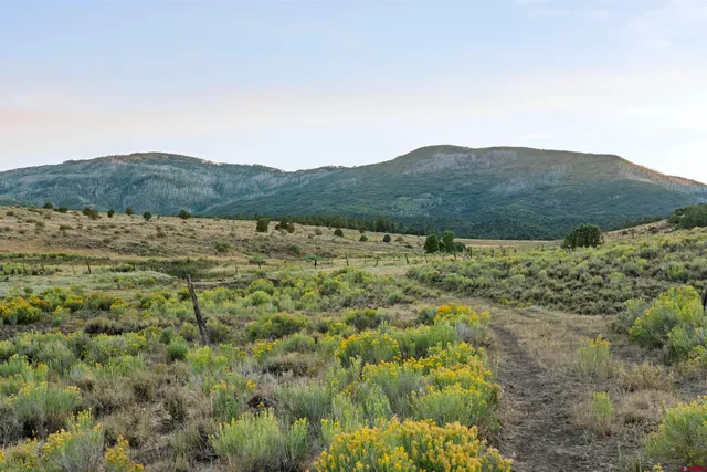 a view of lake with mountain