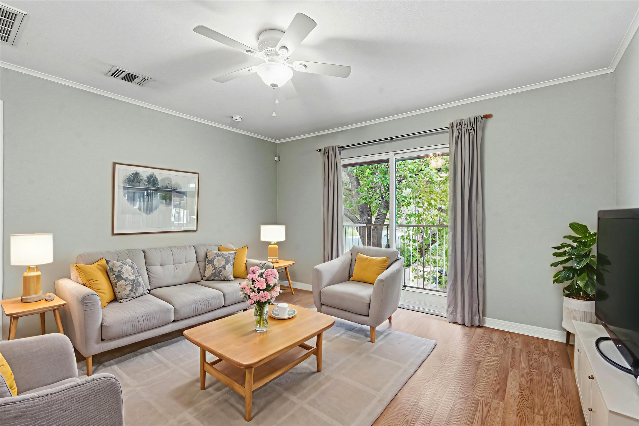 1422 Collier Street, Unit 203 Austin, TX 78704 - Photo 3 of 21 Virtually staged living room area