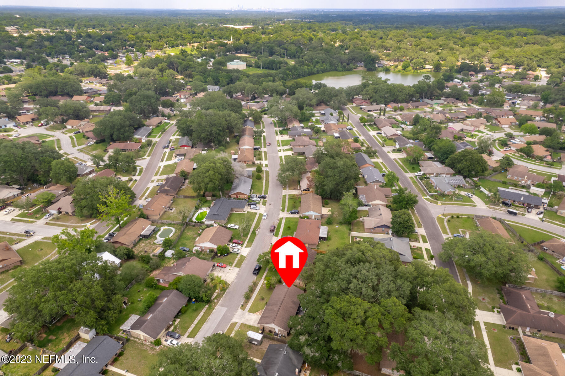 7952 Gulf Road South Jacksonville, FL 32244 - Photo 14 of 14 an aerial view of residential houses with outdoor space