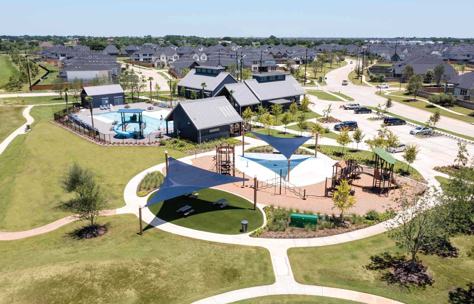 7814 Fulshear Rdg Drive Fulshear, TX 77441 - Photo 14 of 14 an aerial view of residential houses with outdoor space