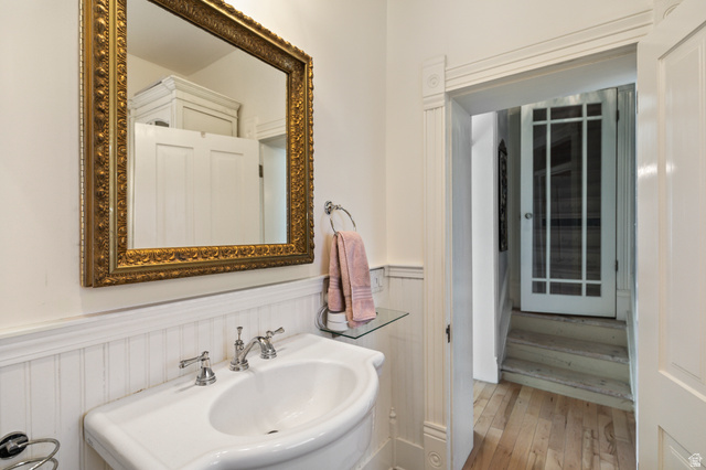 390 North 100 West Monroe, UT 84754 - Photo 103 of 167 Bathroom featuring a wainscoted wall and light wood finished floors