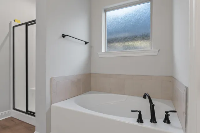 a view of small space with racks on the wall