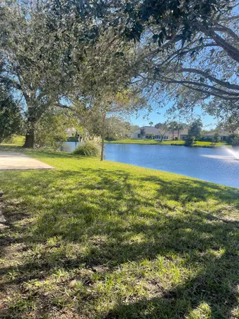 a view of an outdoor space and a lake view