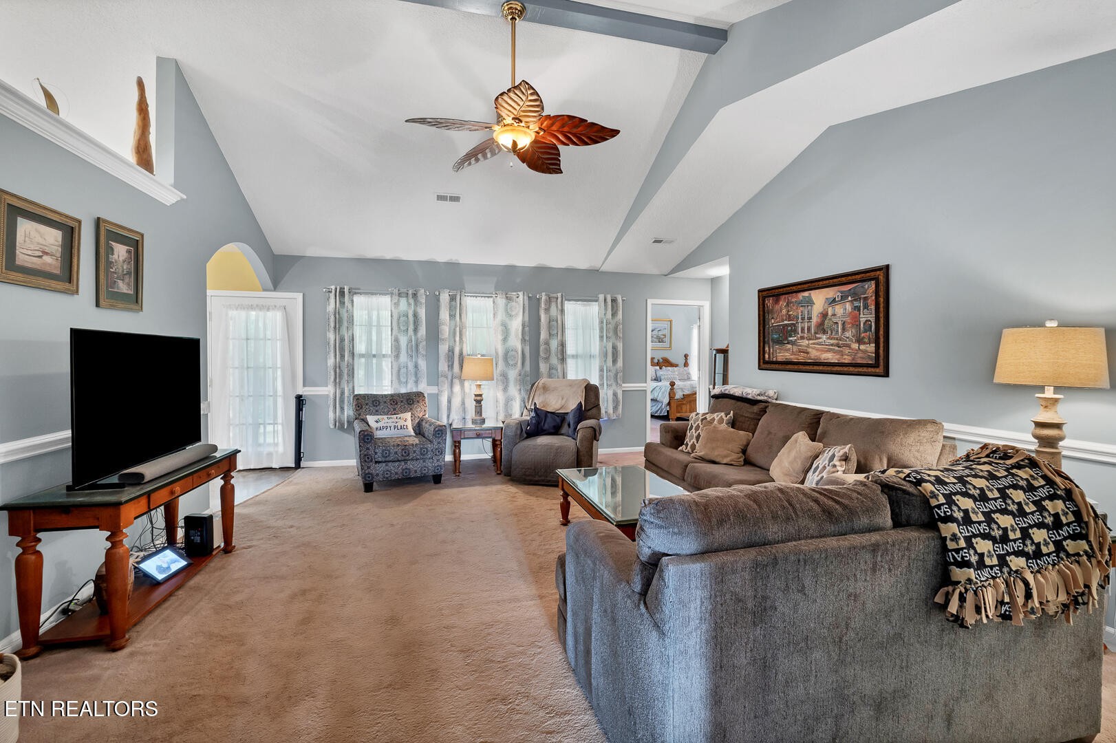449 Foss Road Maryville, TN 37801 - Photo 13 of 49 a living room with furniture and a flat screen tv